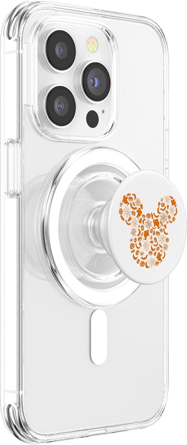 Disney Mickey Mouse Halloween Icon Silhouette PopSockets MagSafe PopGrip for iPhone