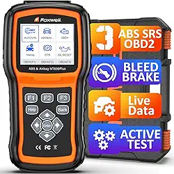 FOXWELL NT630 Plus OBD2 Scanner com ABS e SRS, ferramenta de escaneamento automático ABS 2025 Freio SRS Scanner de dados ao vivo, ferramenta de diagnóstico de leitor de código de carro, scanner