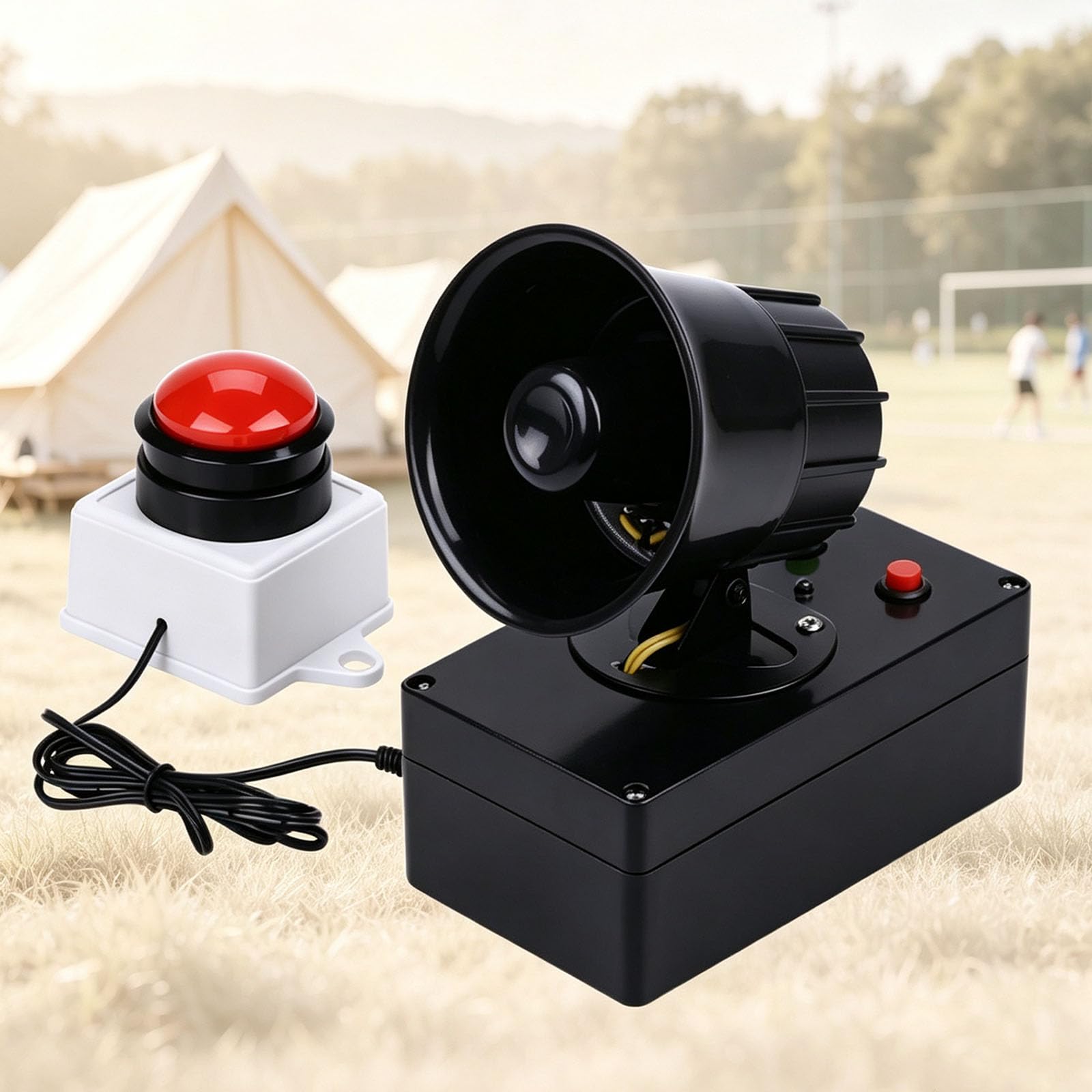 LTzygmion Basketball Game Buzzer, Game Pause Reminder Speaker, 130db Dual-tone Alert, Volume And Horn Angle Adjustable, For Basketball, Volleyball, Sports Meets, Summer Camp And Other Sports