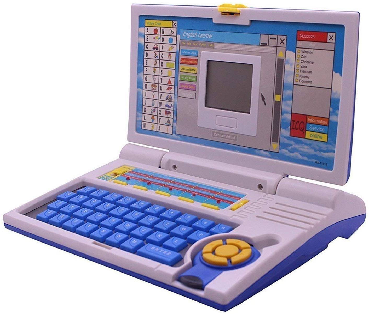 Bestonl Kids Laptop 20 Activity and Gaming English Learning Fun Laptop/Notebook for Kids Consist of Alphabets, Words, Numbers and Musical Note