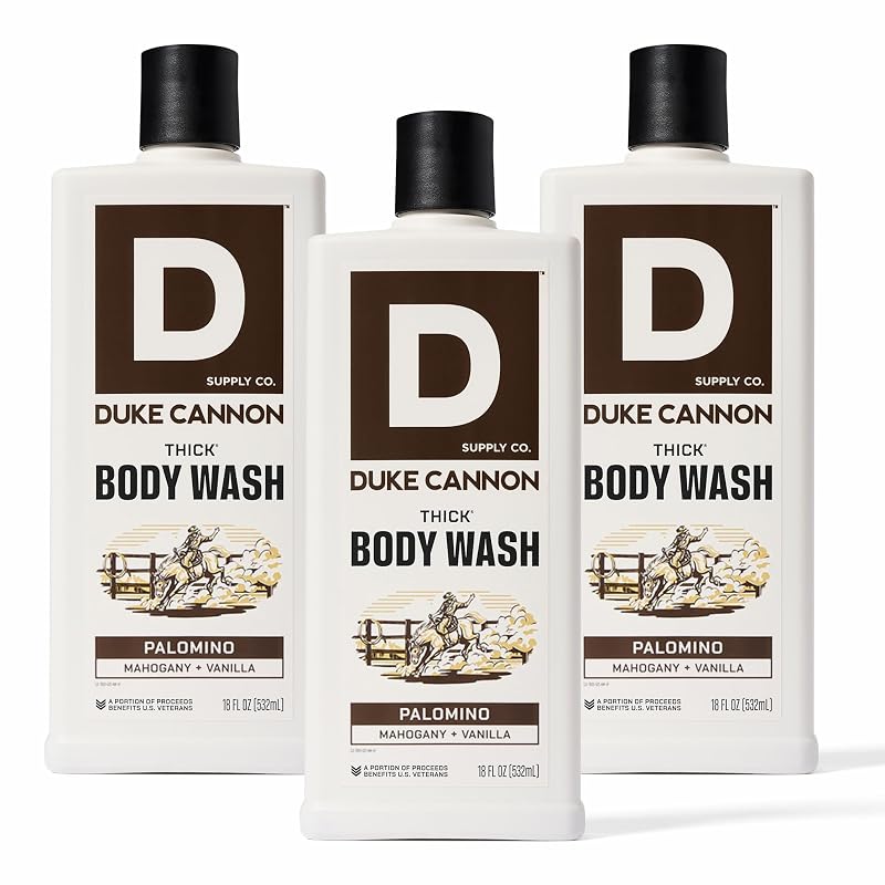 Sabonete líquido corporal Duke Cannon Supply Co. Palomino – Pacote com 3, 510 mL cada