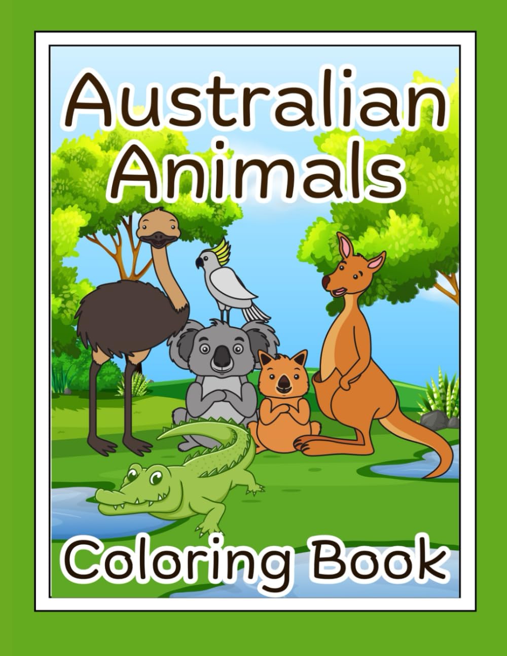 Australian animals coloring Book.: 30 Awesome Australia Animals for kids & Adults to Color.