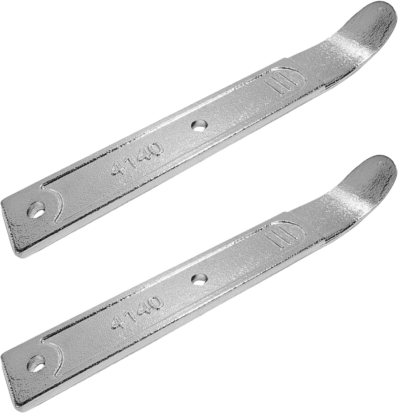 2 PCS 4140 Pry Tool, Metal Auto Trim Remover Panel Popper Tool with Nonslip Handle, Scratch-Free Skin Wedge Pry Bar Interior Panel Removal Tool for Most Cars Trucks SUVs