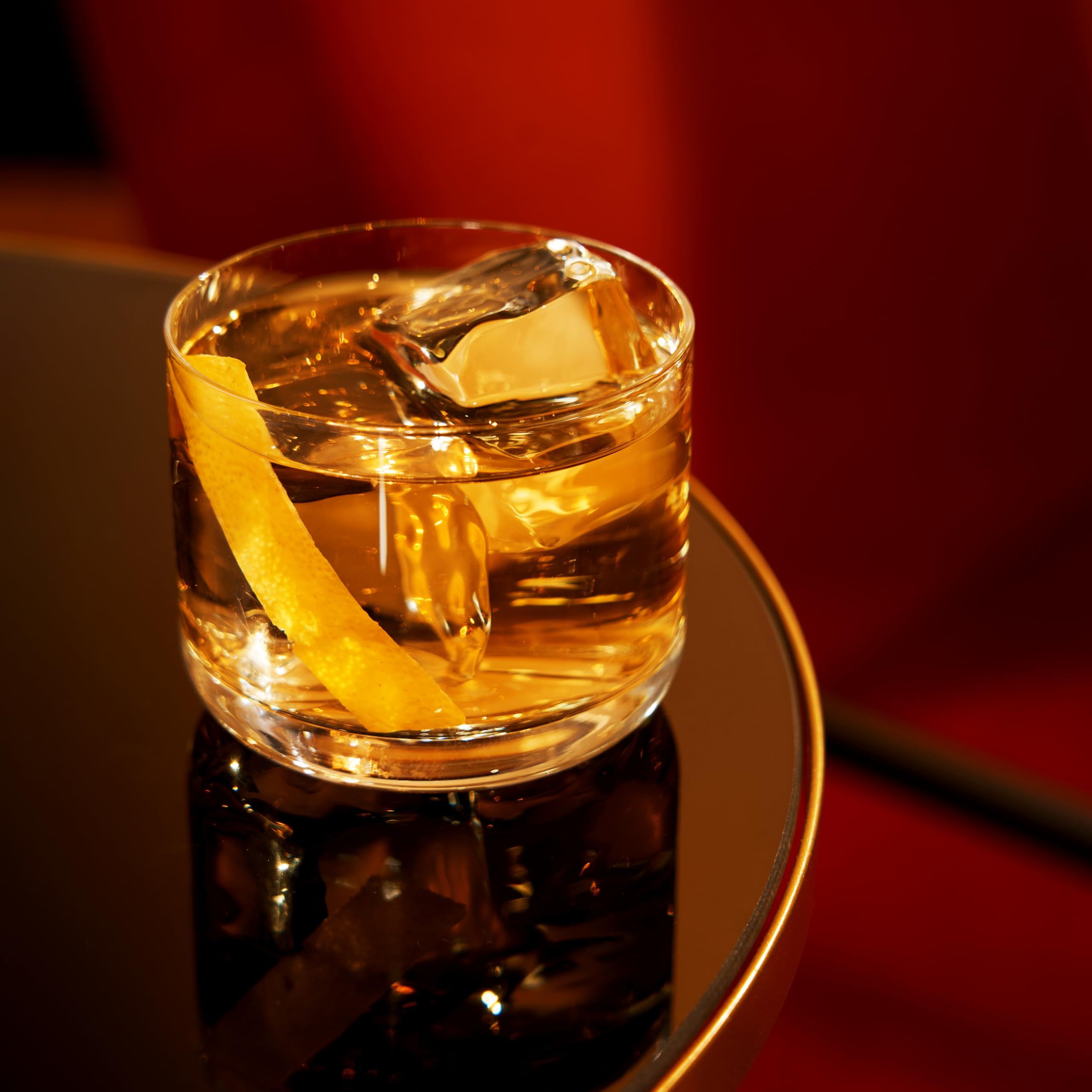 Viski Kryształowe kubki Negroni zestaw 2 sztuk, bezołowiowe szkło kryształowe premium, stylowe szklanki koktajlowe Lowball, zestaw upominkowy, 237 ml