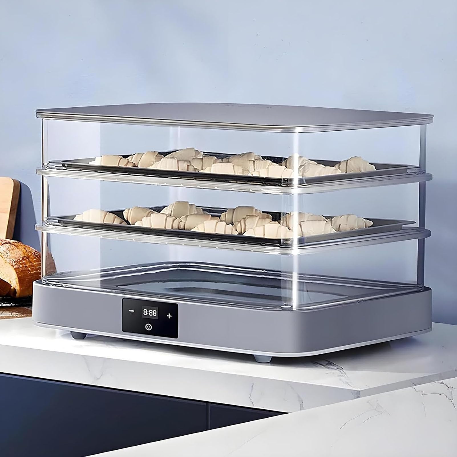 Caibendss 40L Bread Proofing Box, 1min-24h Timing