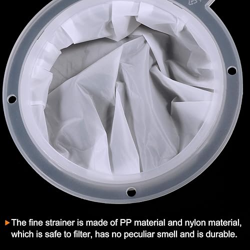 Miniatura 4 de PATIKIL Colador de filtro de alimentos de 6.1 pulgadas de diámetro exterior, 400 filtros de malla para cocina, coladores de malla fina para jugo,