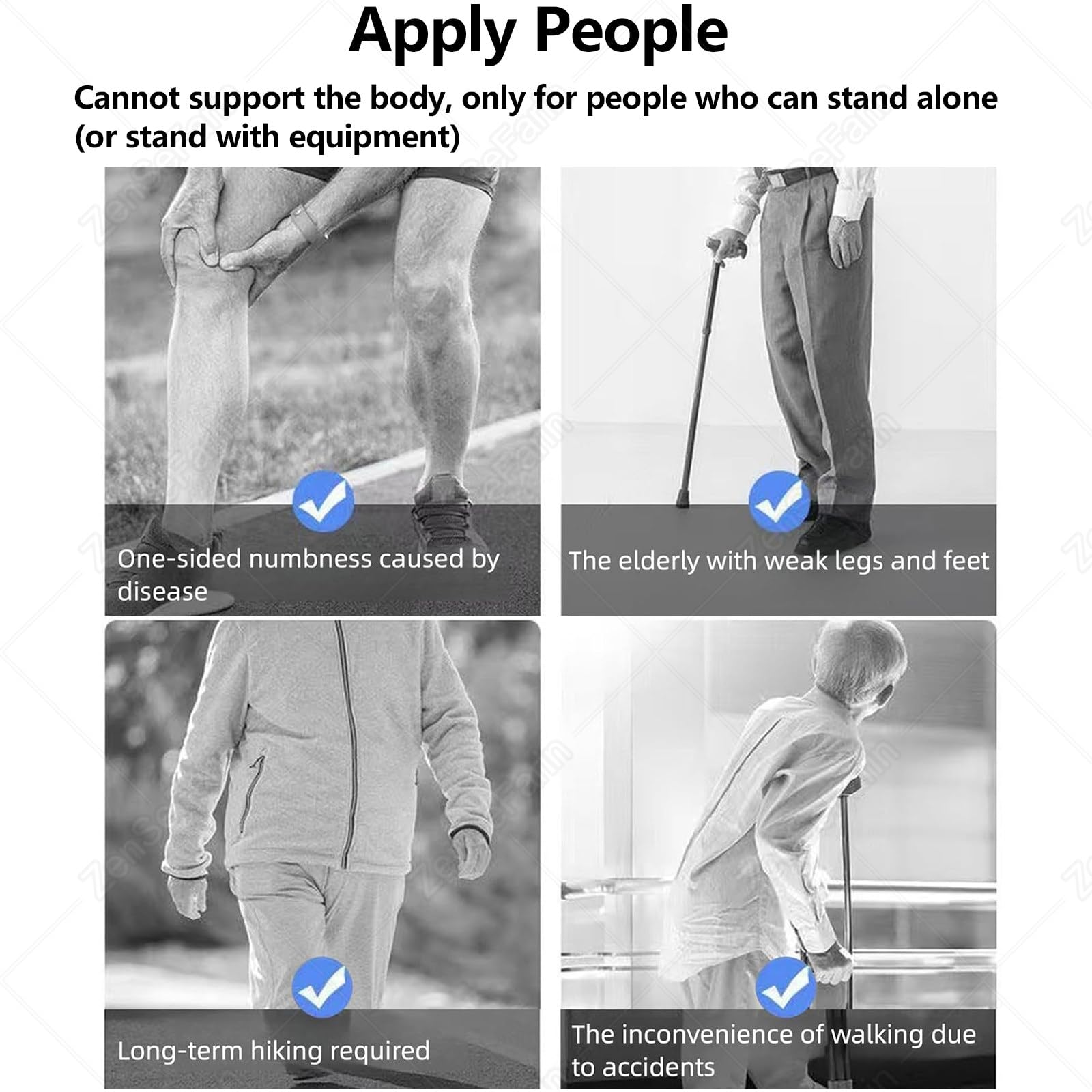 Hemiplejia Bionic Body Power - Ayuda para Caminar - Entrenador De Rehabilitación De Extremidades Inferiores para Adultos Y Ancianos - Ayuda De Movilidad bothlegs-L