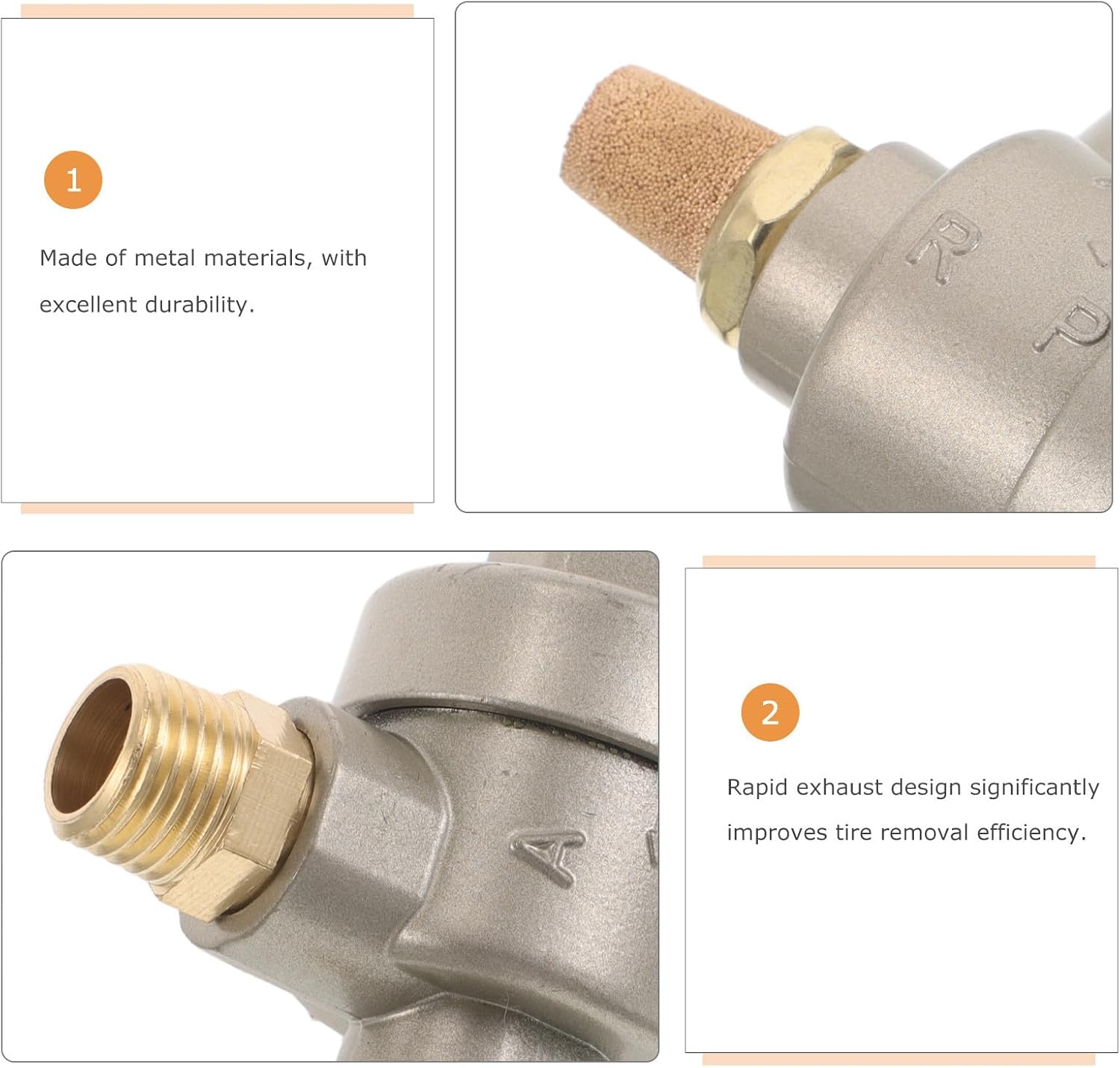 Quick Exhaust Release Valve: Tire Changer Machine Part - Dump Valve Pneumatic Control Accessory for Automotive Tire Changing Machines