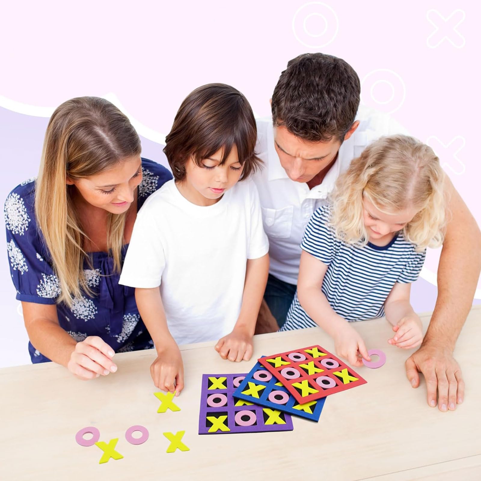 Toyssa 16 stuks Tic Tac Toe feestcadeautjes voor kinderverjaardag