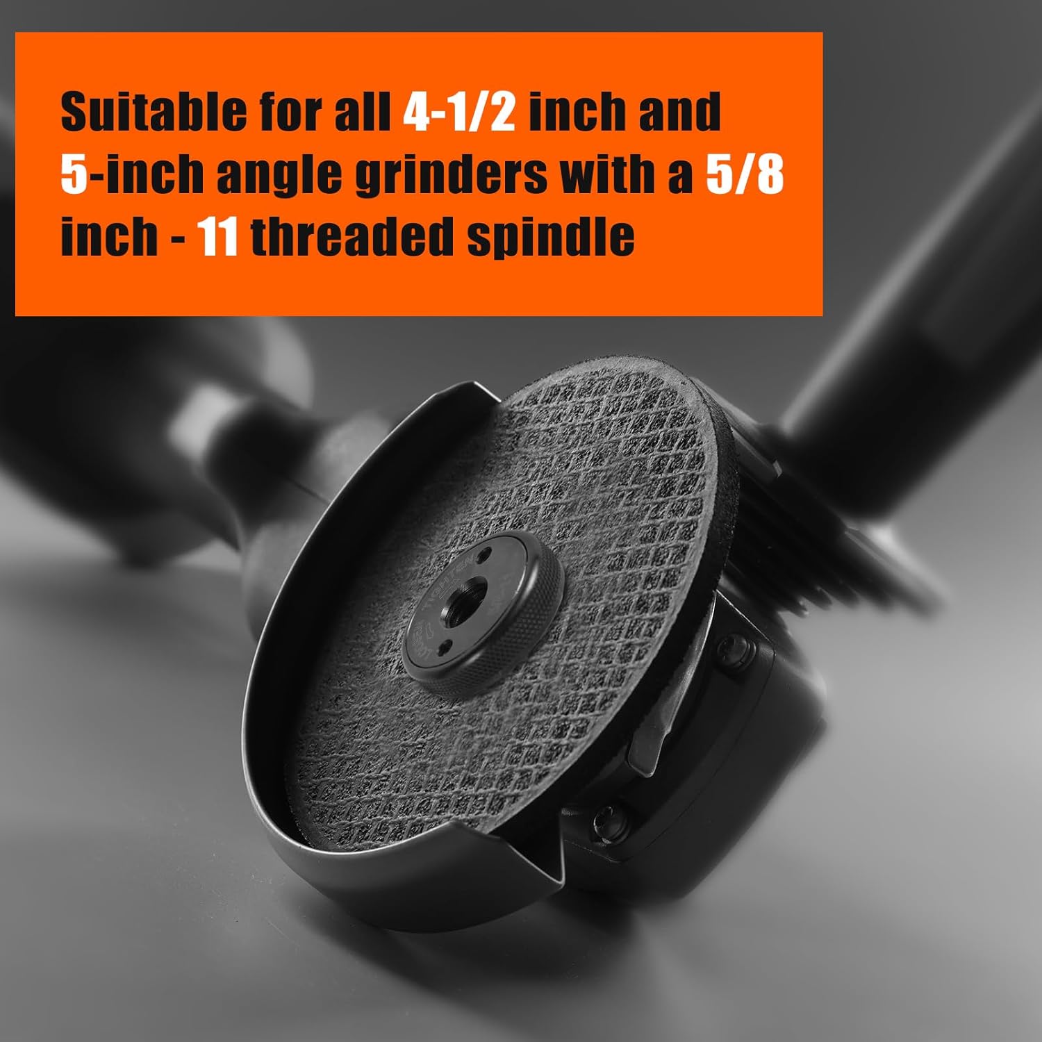 5/8-11 Thread Angle Grinder Flange Lock Nut, Metal Quick Release Locking Nut Replacement for 4.5" and 5" Angle Grinders Accessories, No Wrench Required