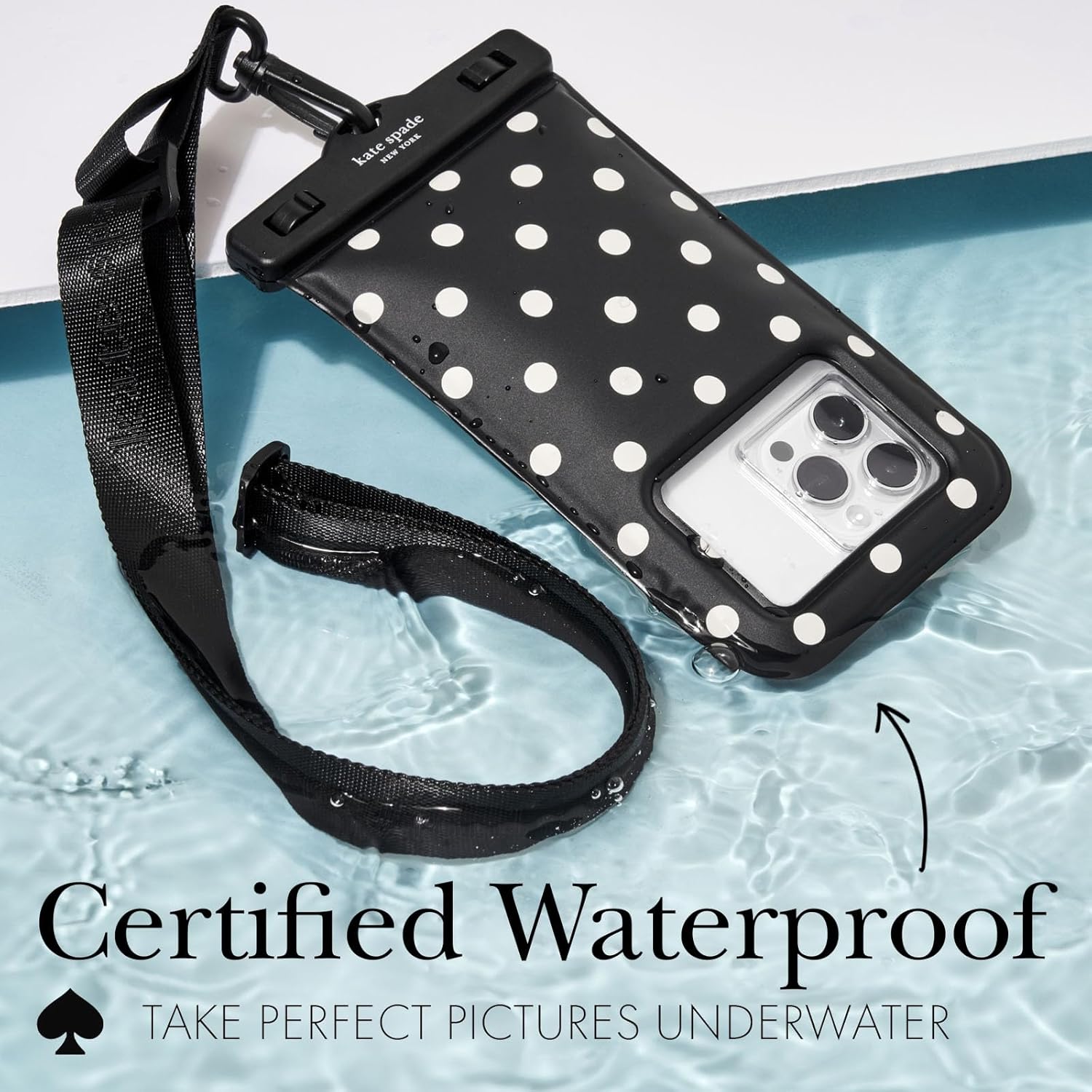 kate spade new york IP68 Floating Waterproof Phone Pouch - Picture Dot