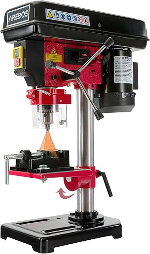 Arebos Trapano a colonna da banco 500 W | Posizione laser |...