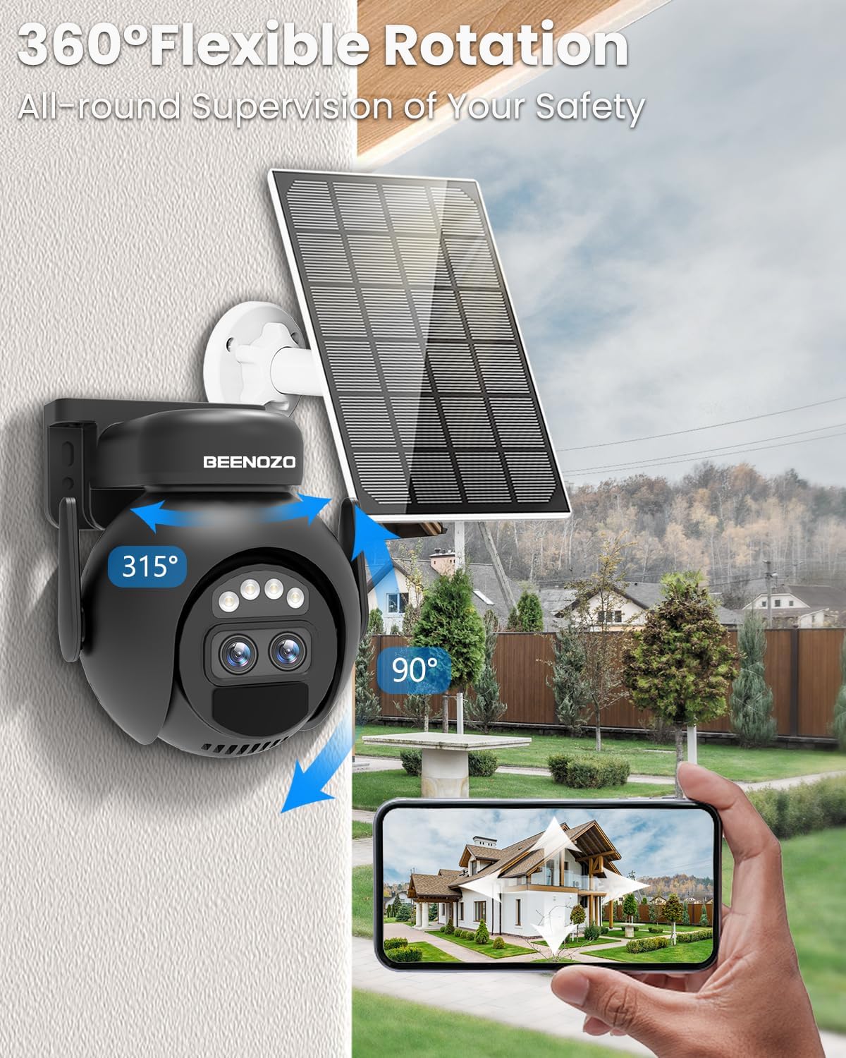 BEENOZO Camera with 360 degree flexible rotation