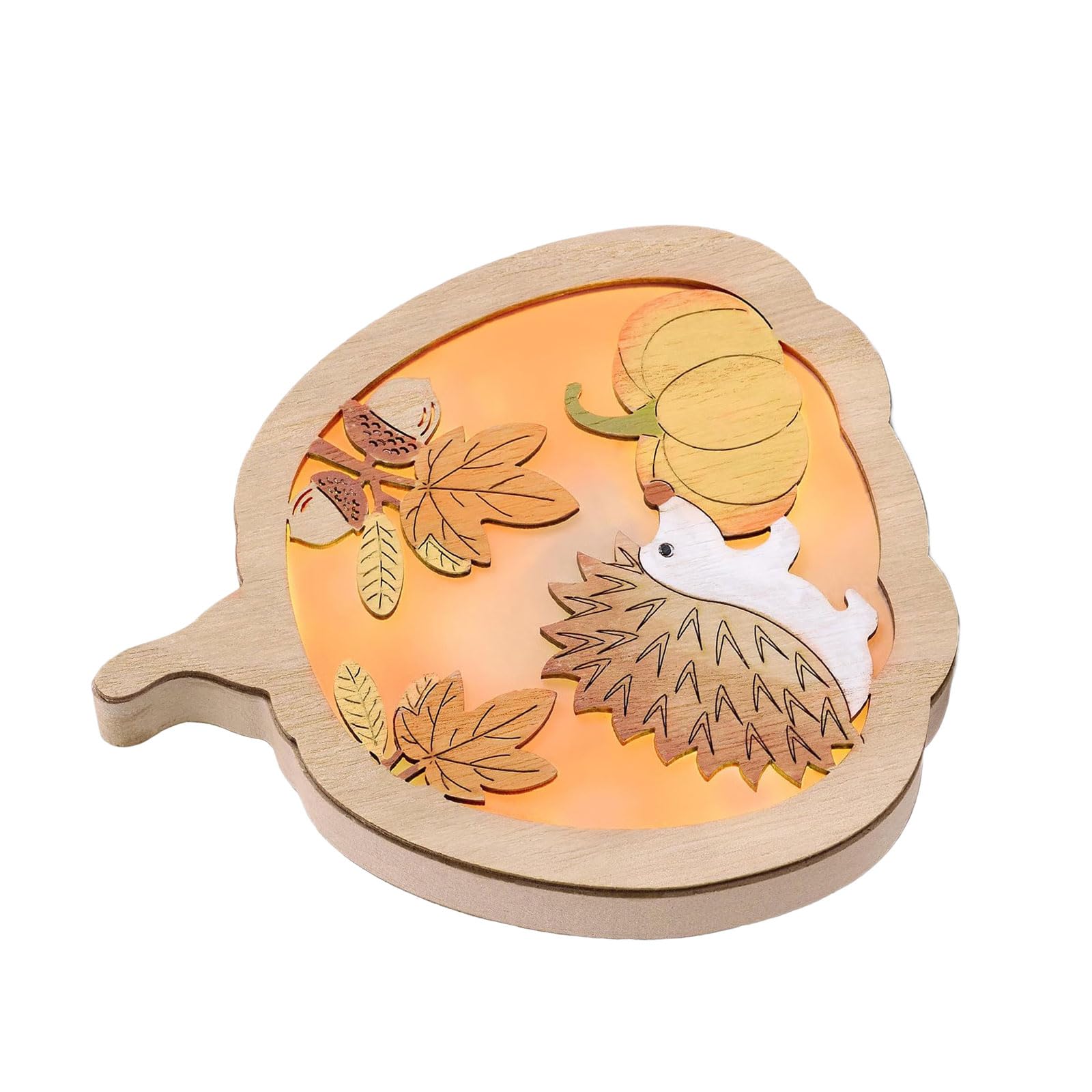 Thanksgiving Wooden Carving Pumpkin Table Sign Decors Autumn Themed Ornament for Kids and Pet Vintage Fall Table Ornament