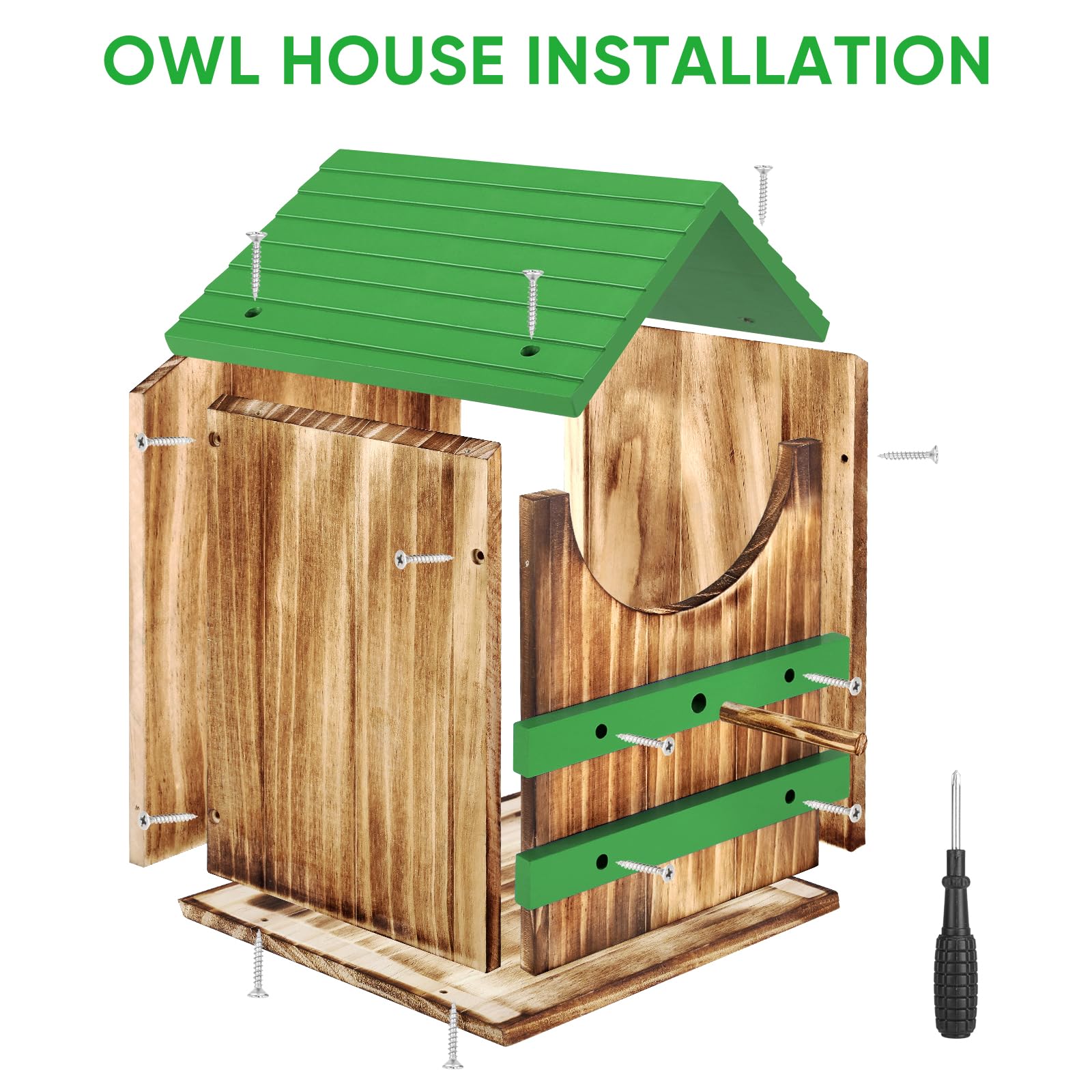 Vogelhaus Outdoor Eule Nistkasten Kiefernholz mit