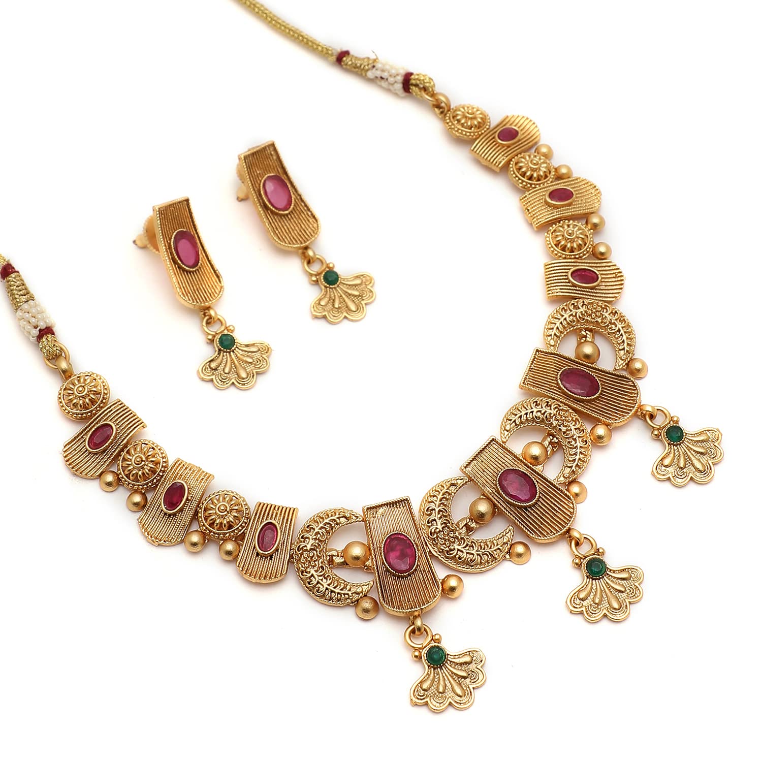 SOHI Yellow Stones Necklace & Earring Set, Indo-Western Jewellery For Womens, Jewellery Set For Womens Traditional, Alloy, Statement Necklace Set, Crystal Jewellery |2236 (B0BH4YKPRT) Amazon Price History, Amazon Price Tracker