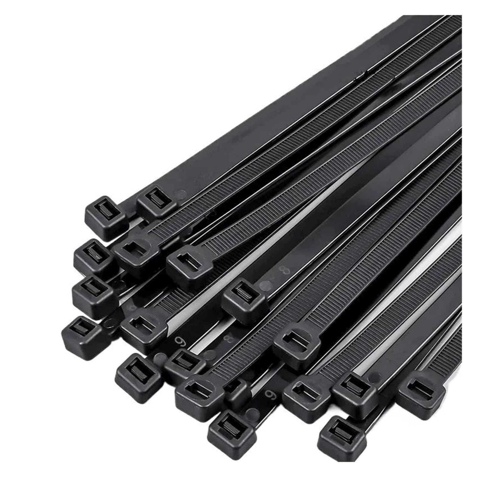 Bridas de nailon de plástico con autocierre, ajustables, for el hogar y la oficina, 500/1000 unidades - Fácil Instalación(2.5x300mm (500pcs))