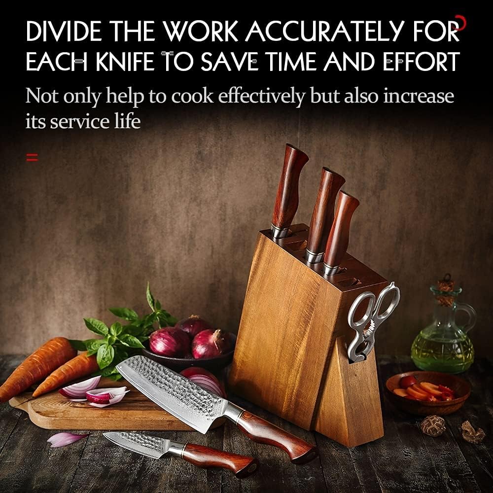 Knife Set, 1-7PC Knife Set 73 Layer Damascus Powder Steel Kitchen Tools Cook Knives Chef Santoku Utility Paring Bread Knives Holder Kitchen Knife Set BY ZZYY (Color : Utility knife)