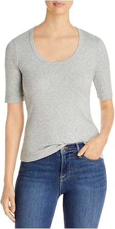 Dolan Womens Stretch Short Sleeve Scoop Neck Top