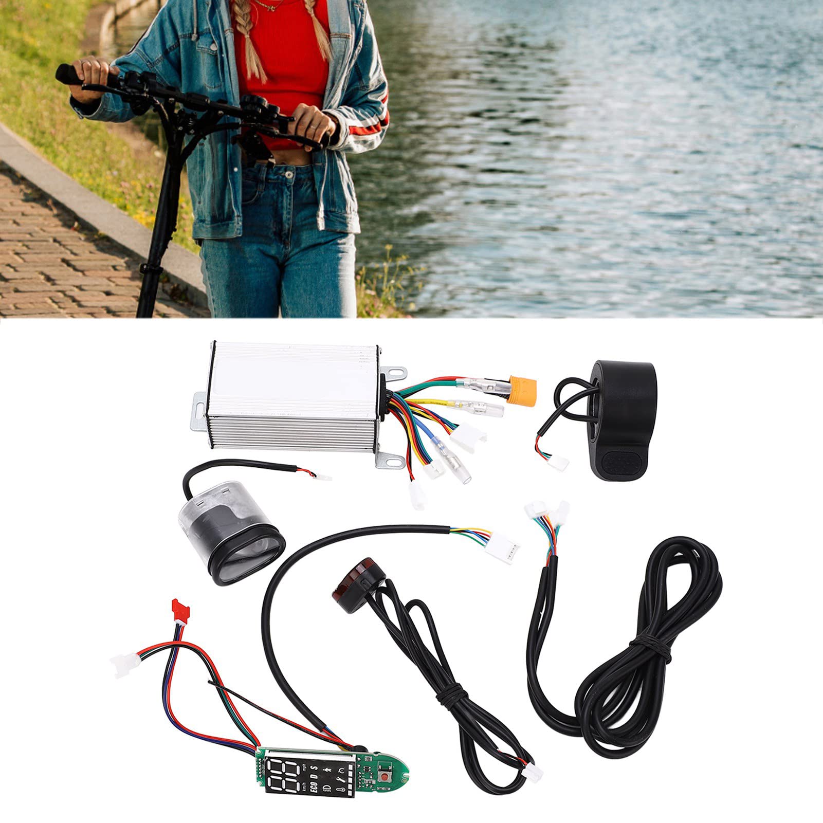 Kit De Commande Pour Scooter 36 V 350 W Avec Fonctions De Sécurité Et