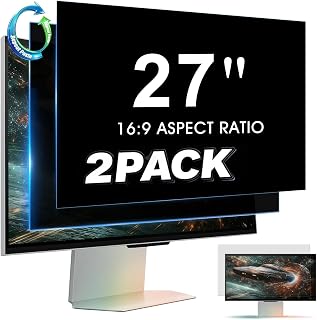 2 Pack 27 Inch Computer Privacy Screen Filter for 16:9 Widescreen Monitor