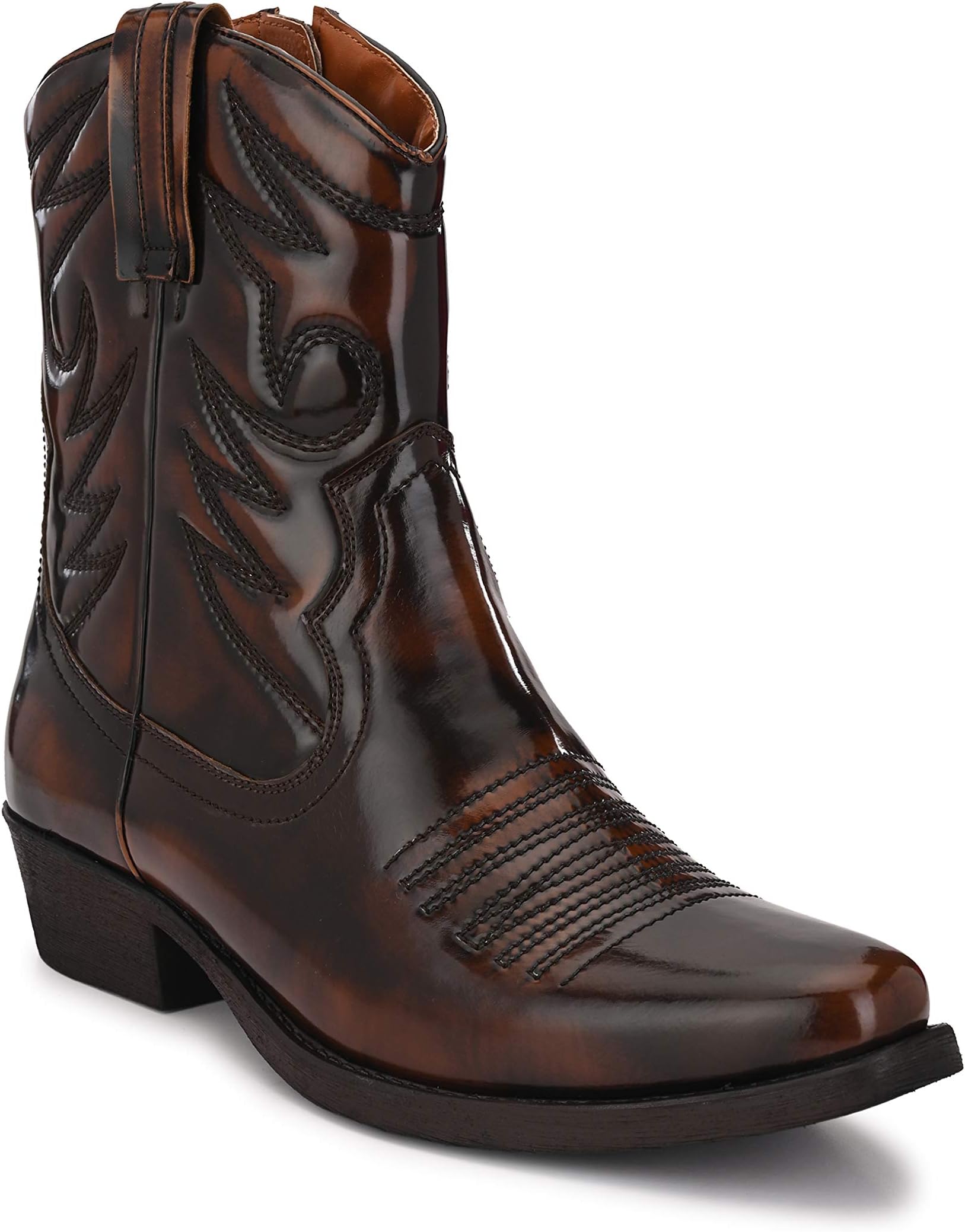 Delize Men's Cowboy High Ankle Boots