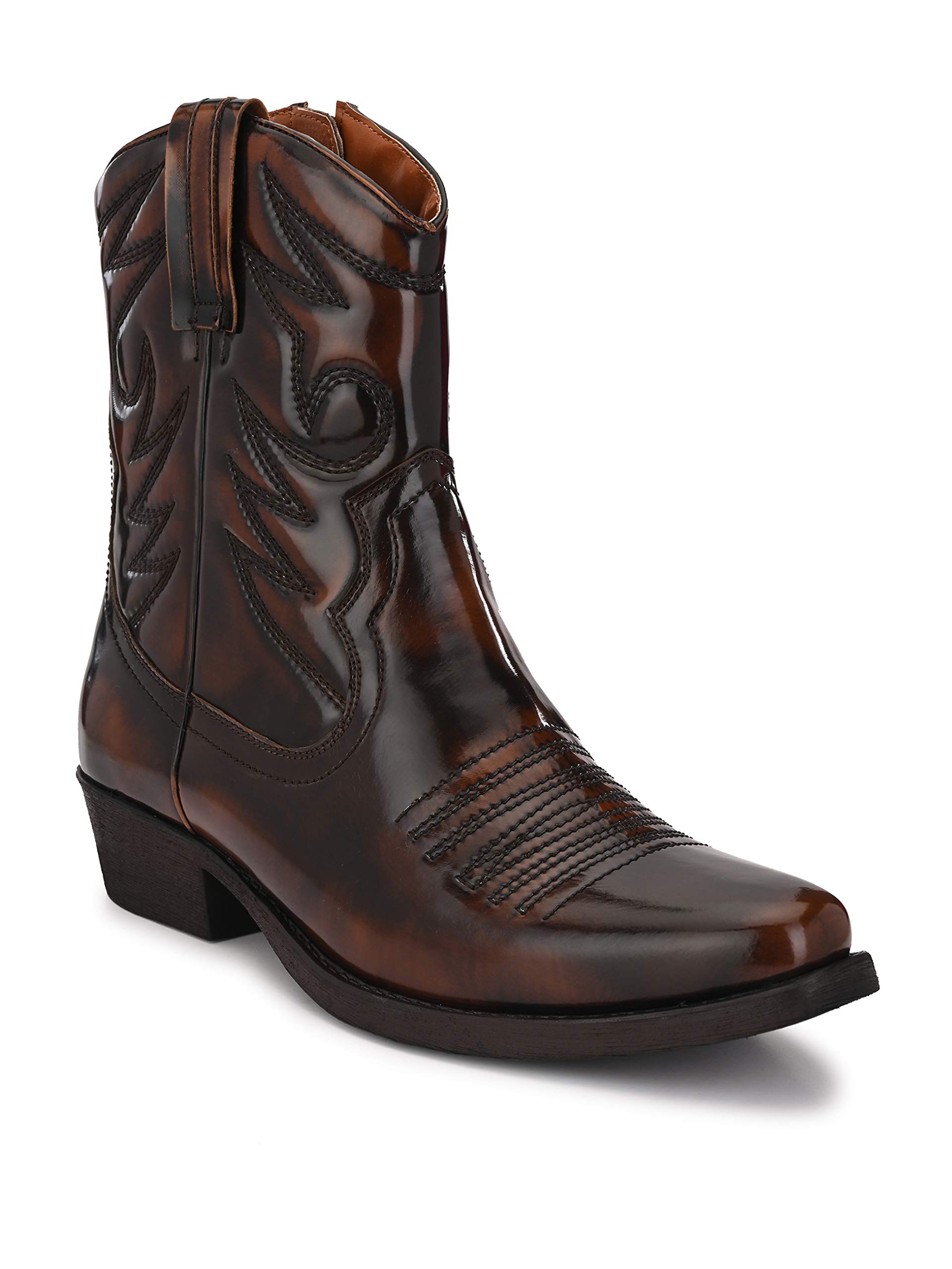 Delize Men's Cowboy High Ankle Boots