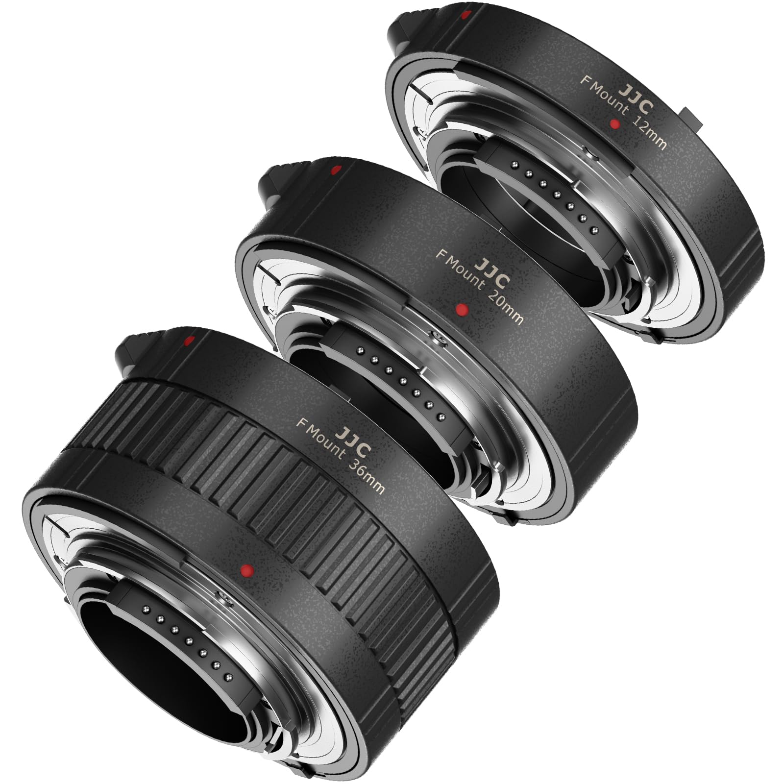 JJC Autofocus Lot de Tubes d'extension Macro pour Nikon F Mount appareils Photo Reflex numériques