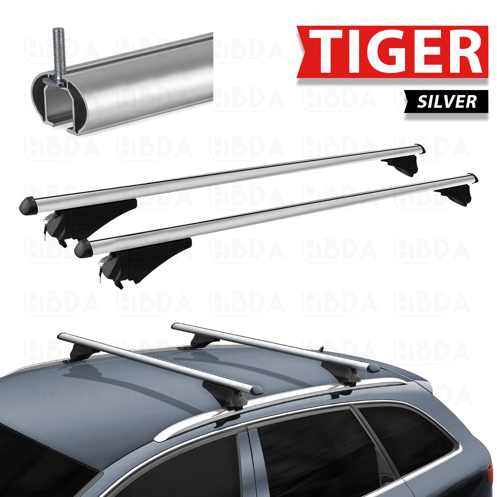 BARRE AUTO PORTATUTTO MENAB PER DR 6.0/EVO 6 DAL 2022 120 SILVER ANTIFURTO