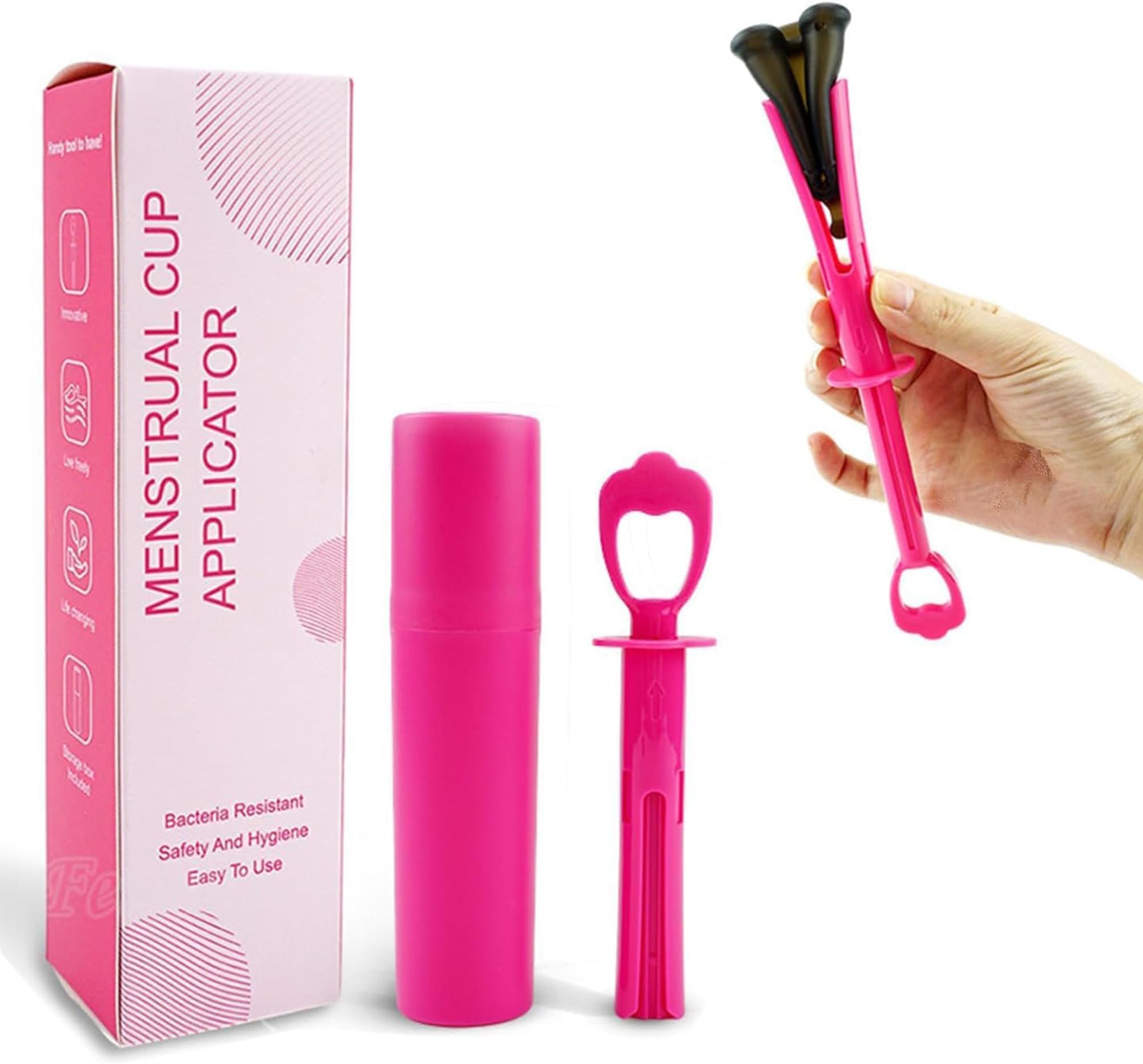 Menstrual Cup Insertion Aid - Insertion as Easy as a Tampon - Effortless for Every Woman - Ideal for Those with Long Nails - Compatible with Most Menstrual Cup Models