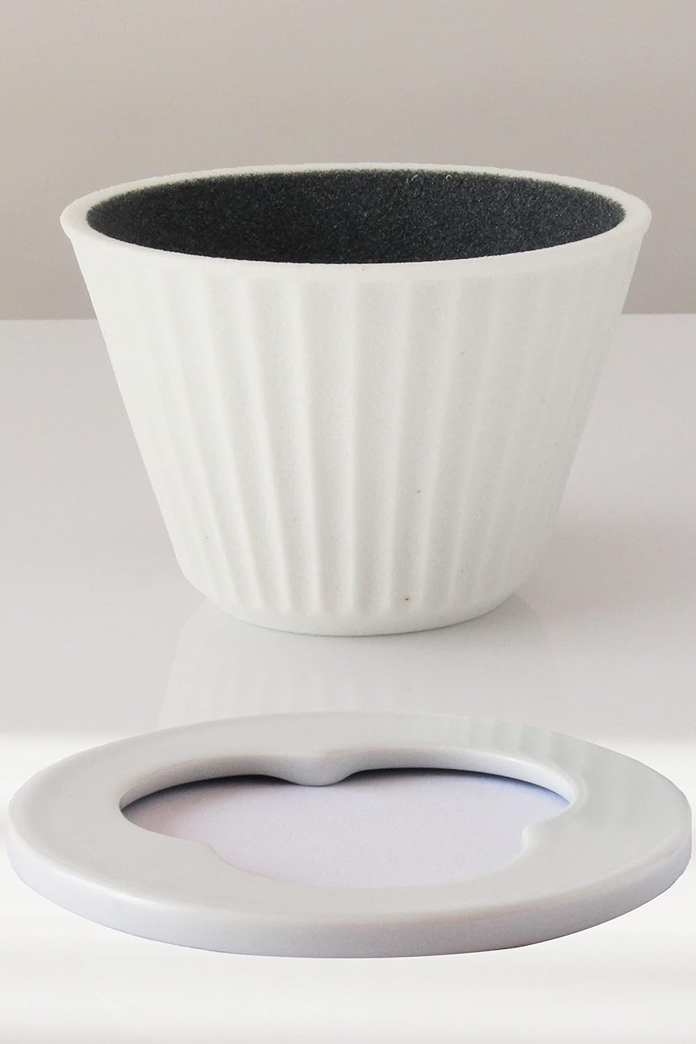 Hasamiyaki New Ceramic Coffee Filter & Dripper | Paper Filterless | White | Kofill | Gift Present EthicalHouse Basic Set