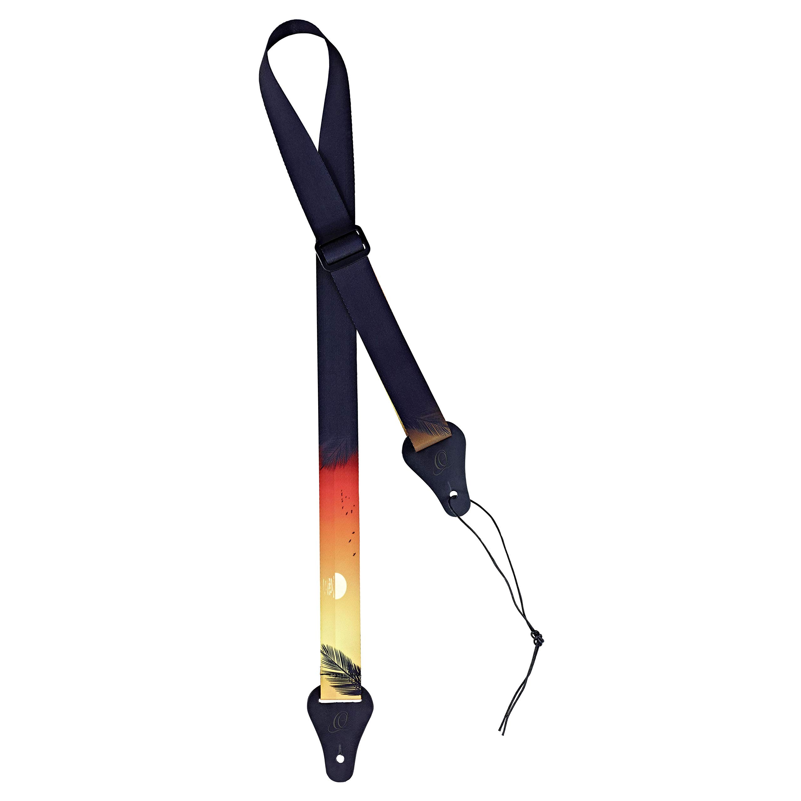 Ortega Guitars Ukulele Strap Adjustable - Nylon Straps Series - sundown (OUS-SUN), 135cm