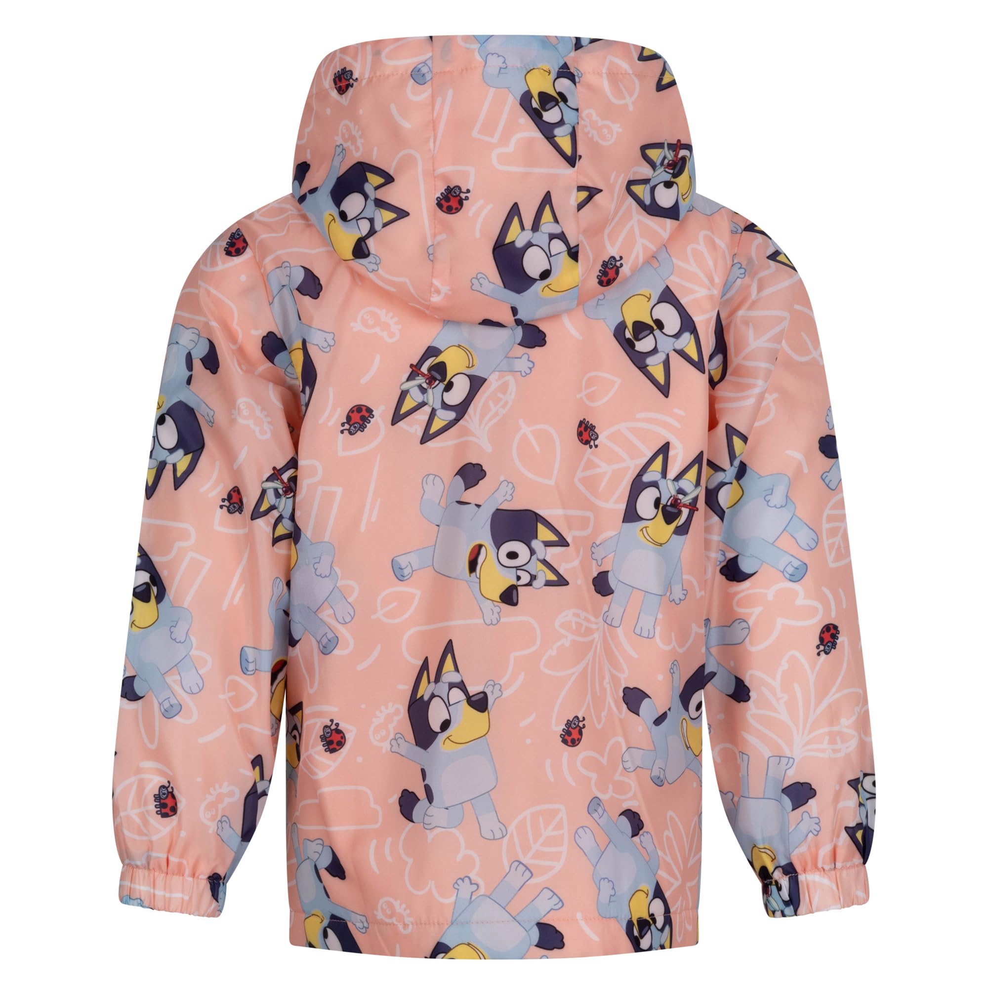 BlueY Imperméable avec capuche, veste doublée polaire isolante, Rose