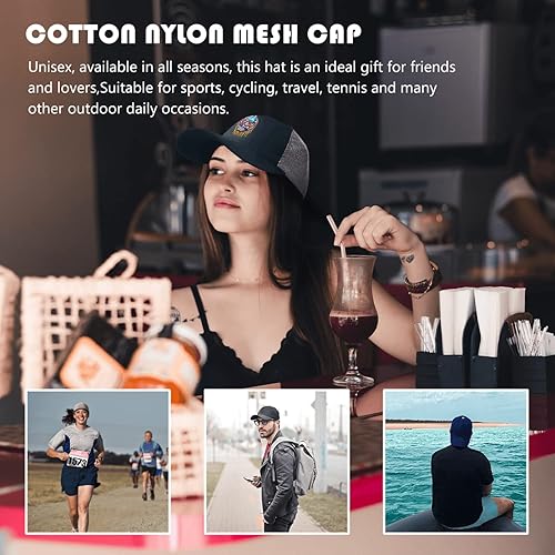 Vista 7 de devor Sombrero de papá con diseño de hongos de calavera aterradora, sombrero de papá para mujer, divertido sombrero de mezclilla ajustable