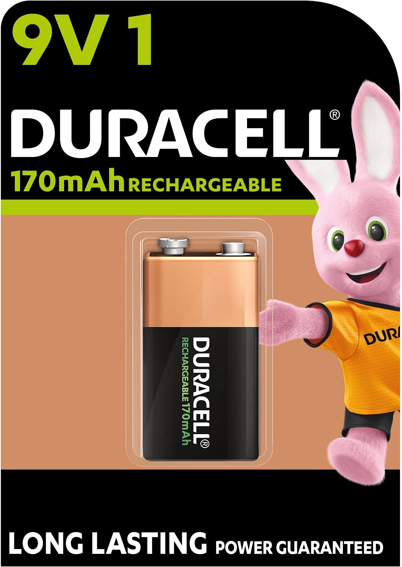 Duracell Rechargeable 9V Batteries-Pack of 1