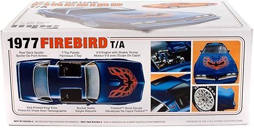 Miniatura 3 de MPC 1977 Pontiac Firebird T/A 1:25 Kit de modelo de plástico a escala 1:25 (MPC916M)