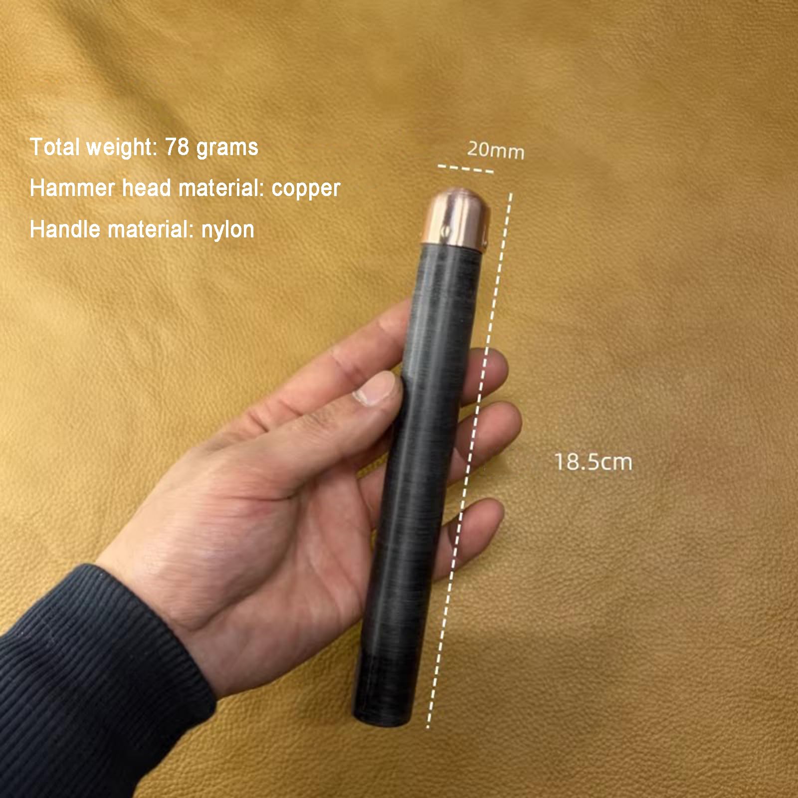 Kit di strumenti per la pulizia della pietra focaia, include un flaker a pressione e bastoncini di rame per lavori artigianali e smussati, ideale per principianti e professionisti