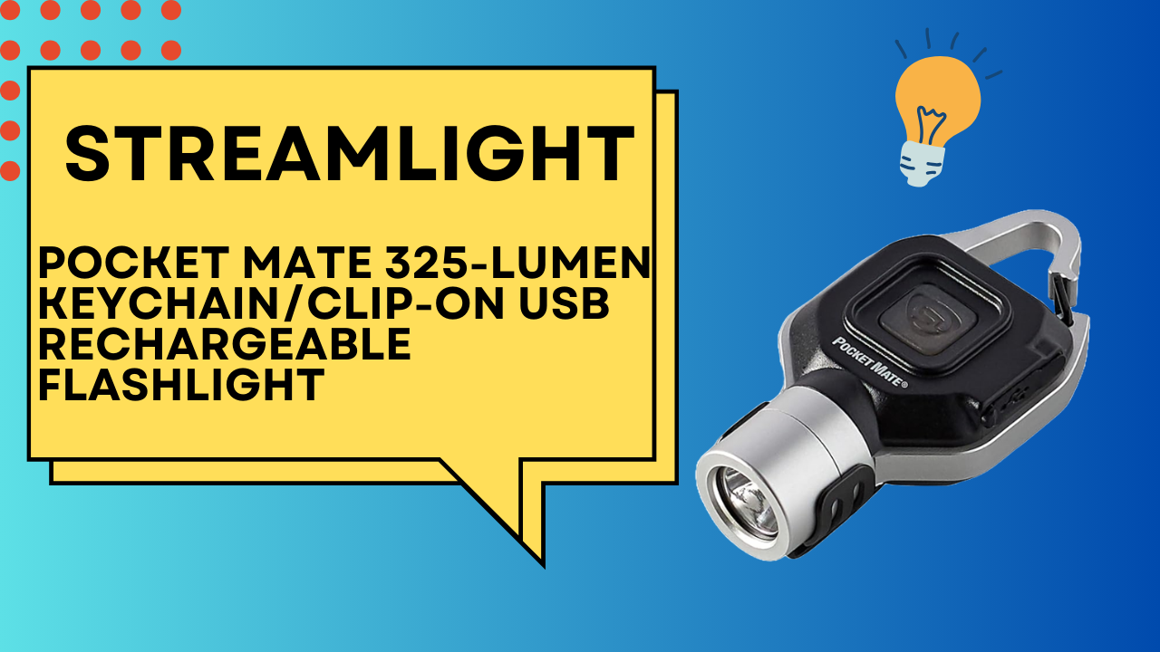 Watch Streamlight Pocket Mate Keychain/Clip-on Flashlight Review on Amazon Live