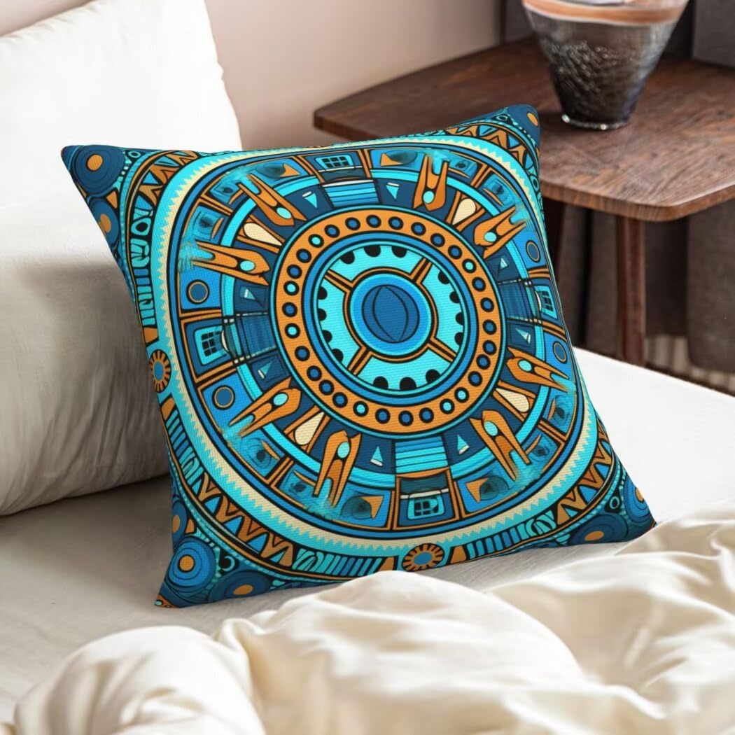 Kissenbezug 50x50 4er Set Leinen Kissenbezüge Vintage Dekorative Sofakissen Zierkissen Boho Couchkissen Outdoor Kissen Zierkissenbezüge Deko Kissen für Sofa Schlafzimmer Wohnzimmer Balkon -LI66