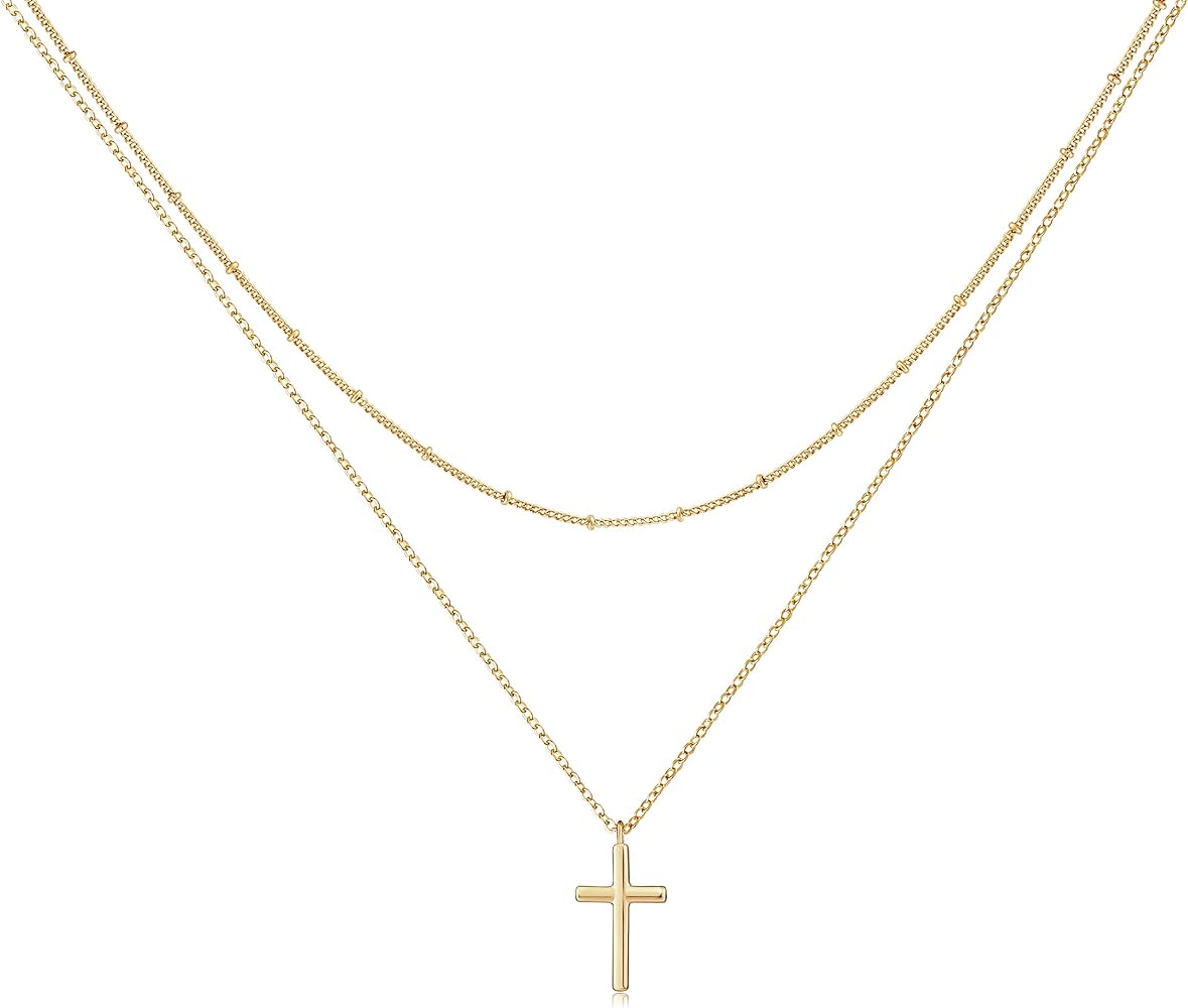 LOYATA ボヘミアレイヤードネックレス バーコインチャームペンダント ネックレス 繊細なステーションチェーン 多層ダイクス  バーチョーカーネックレス レディース ガールズ ゴールド