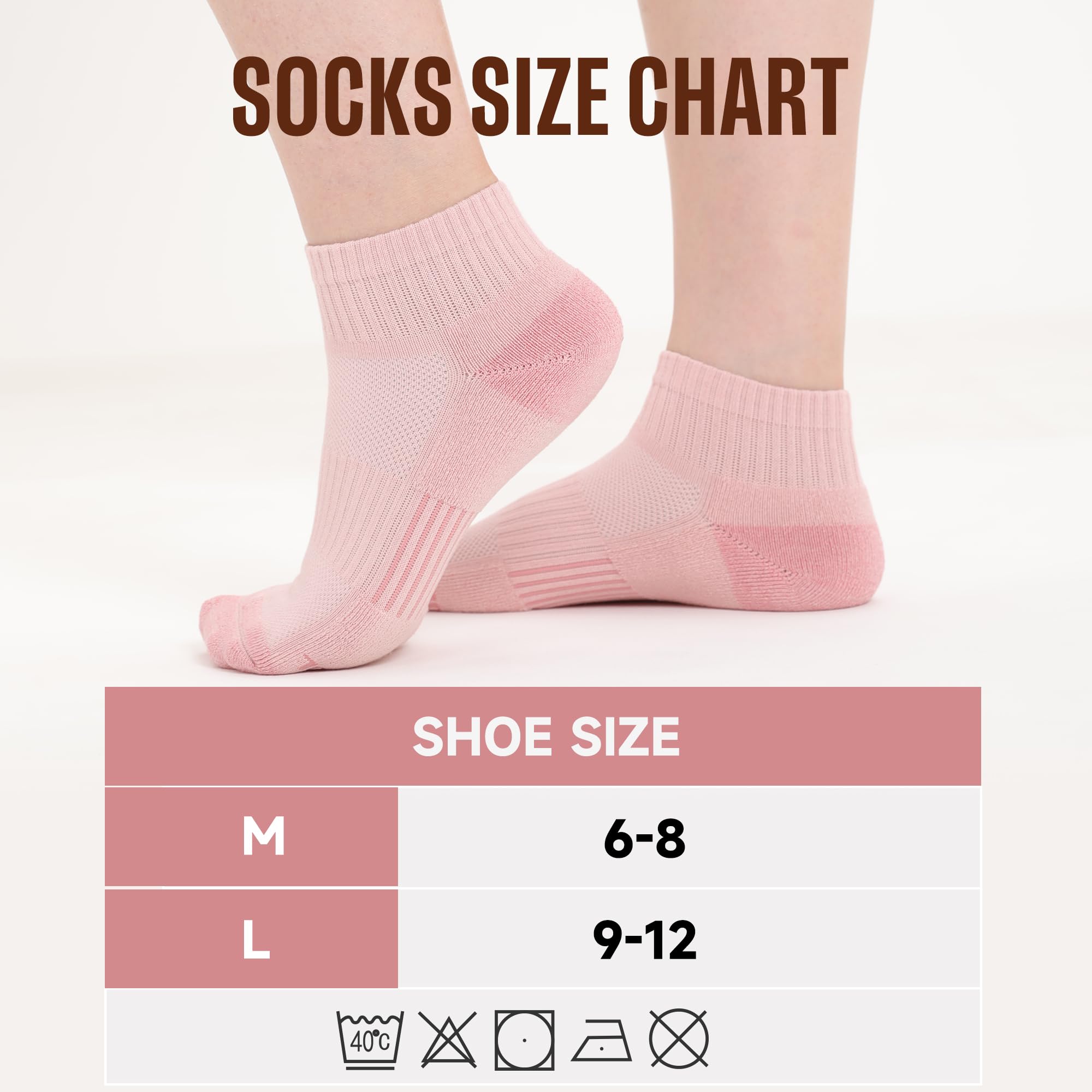BAMBOO COOL Knöchelsocken für Damen, athletische Laufsocken, feuchtigkeitsableitend, Bambus-Viskose, gepolstert, Anti-Blasen, 5/6 Paar