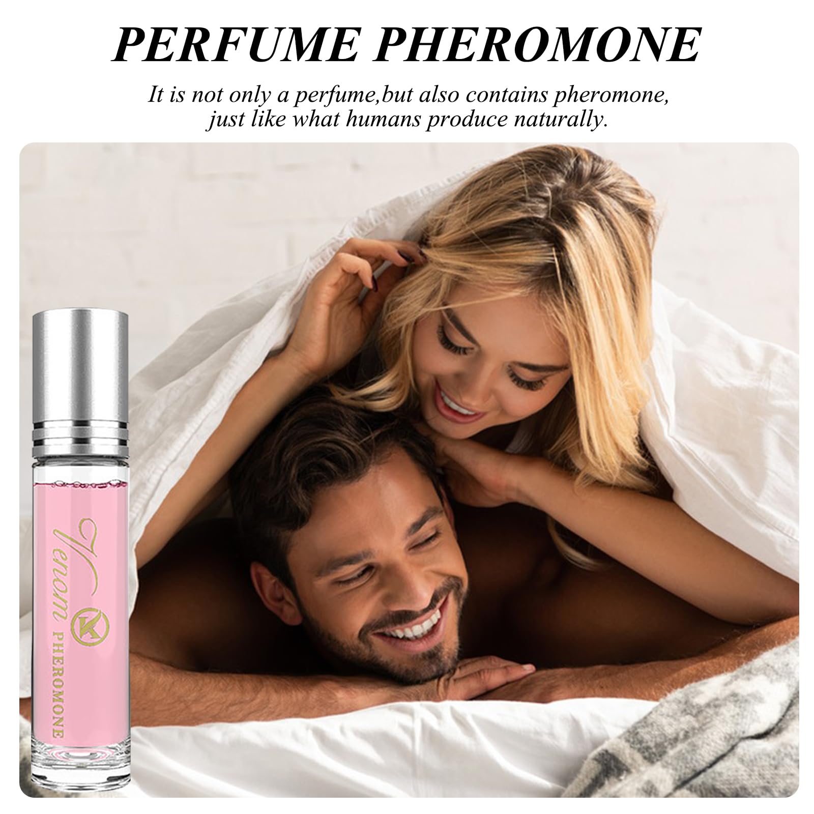 Parfum Pheromone pour Femme, 6 Pcs Venom Parfum Phéromones Femme Flavor Parfum Pheromone Parfums pour Femme Roll-On Venom Parfum Pheromone Parfum avec 2 Roll On Bouteuille