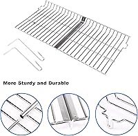 Vista 5 de Rejilla de calentamiento para parrilla Uniflasy para Char Griller 5050, 5650, 3001, 2223, 5072, 2823, 3030, rejilla de calentamiento para parrilla