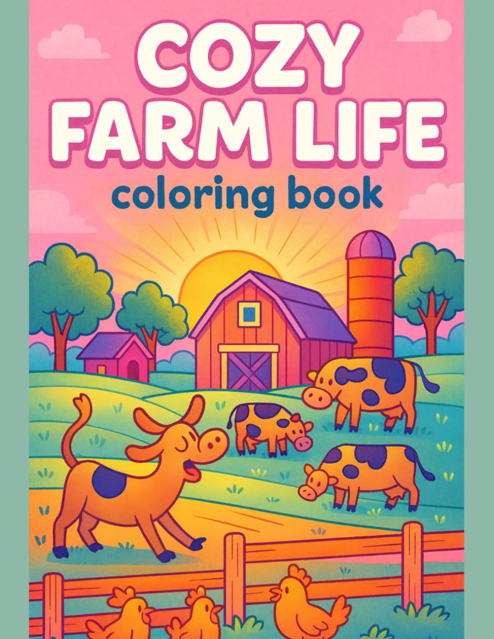 Cozy Farm Life Coloring Book Peaceful Country Scenes for Relaxing and Creative Coloring: Charming Barnyard Animals, Cute Rural Moments, and Easy ... Kids, Teens, and Anyone Who Loves Farm Living
