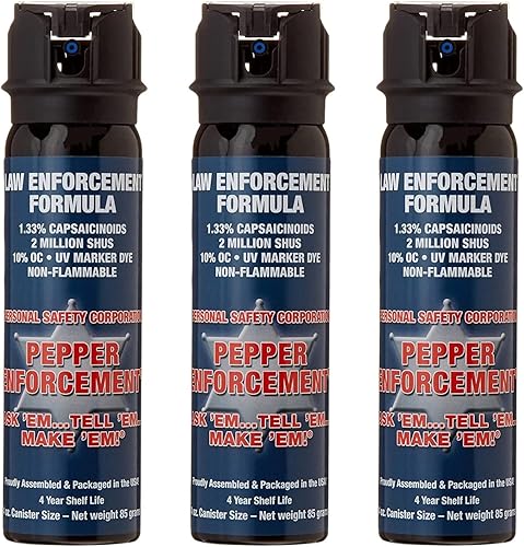 Vista 9 de 4 oz. Fogger Pepper Spray for Self Defense - Maximum Police Strength 10% OC Formula, Marking Dye, Flip Top Safety, Powerful Protection