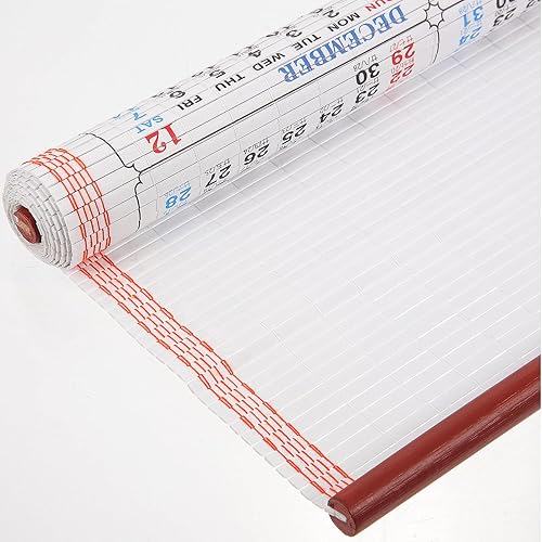 Miniatura 7 de Awleynz Calendario de año nuevo chino 2024, calendario del año del dragón, 30 x 12.5 pulgadas, calendario chino de pared para escuela, hogar,