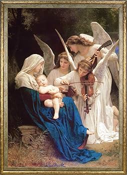 Amazon.co.jp: ポスター ウィリアム アドルフ ブグロー (天使の歌) A3