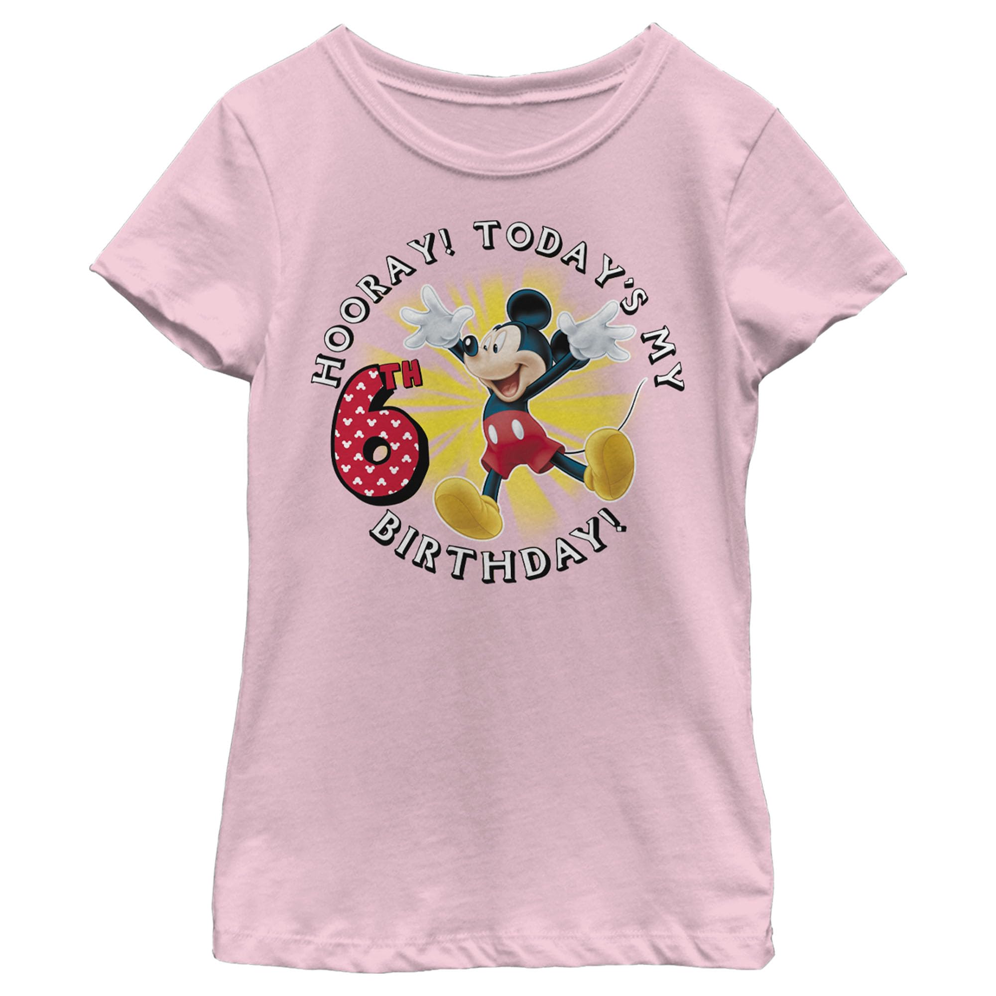 Disney Girls' Hooray! 6th Birthday