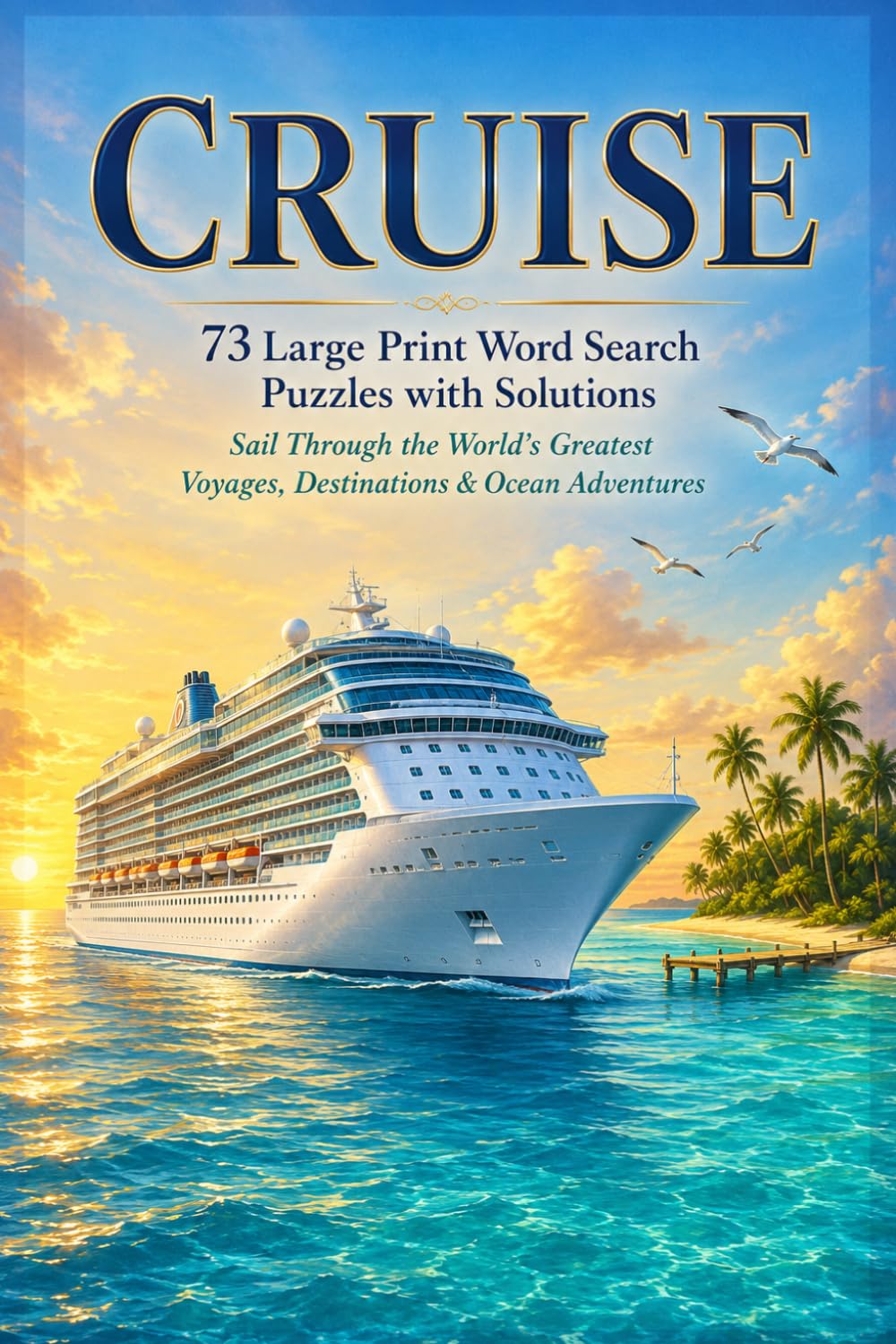 Cruise : Word search Puzzle Book: 73 Large Print Word Search Puzzles with Solutions for Cruise Lovers