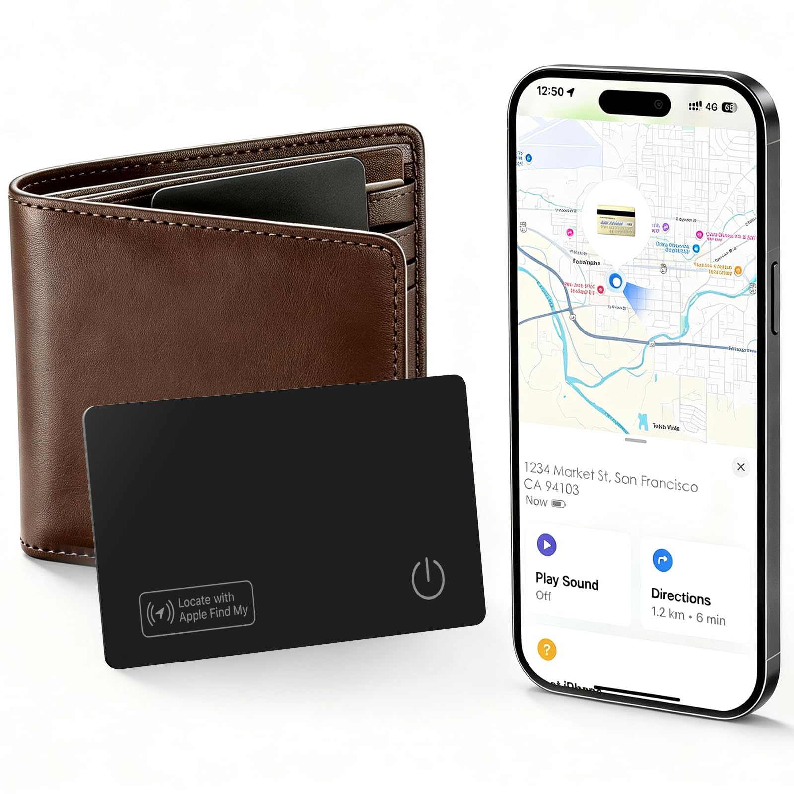 Wallet Tracker Card Compatible with Apple Find My, 0.07in Slim Wallet Finder, IP68 Waterproof, Tracking Card for Wallet, Luggage Tag, Passport & Purse, Wireless Rechargeable-image-37